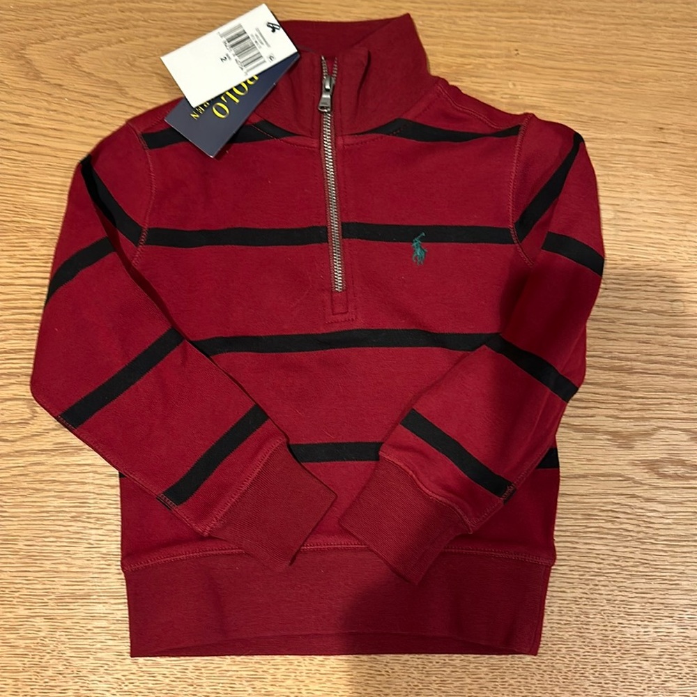 NWT Polo Ralph Lauren half zip sweater size 2